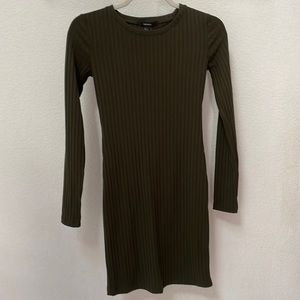 NWT: Olive Green Short Length Mini Bodycon Mini Dress